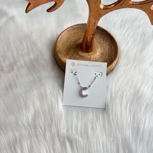 Kendra Scott Silver C Pendant Necklace